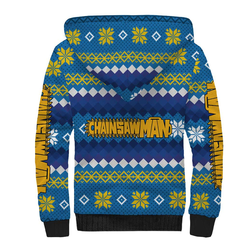 Power - Chainsaw Man Sherpa Hoodie Anime Mix Christmas Style