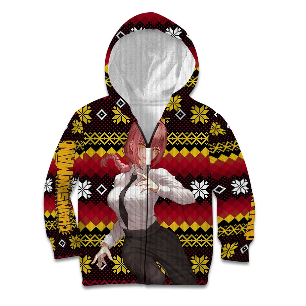 Makima - Chainsaw Man Kid Hoodie Anime Mix Christmas Style