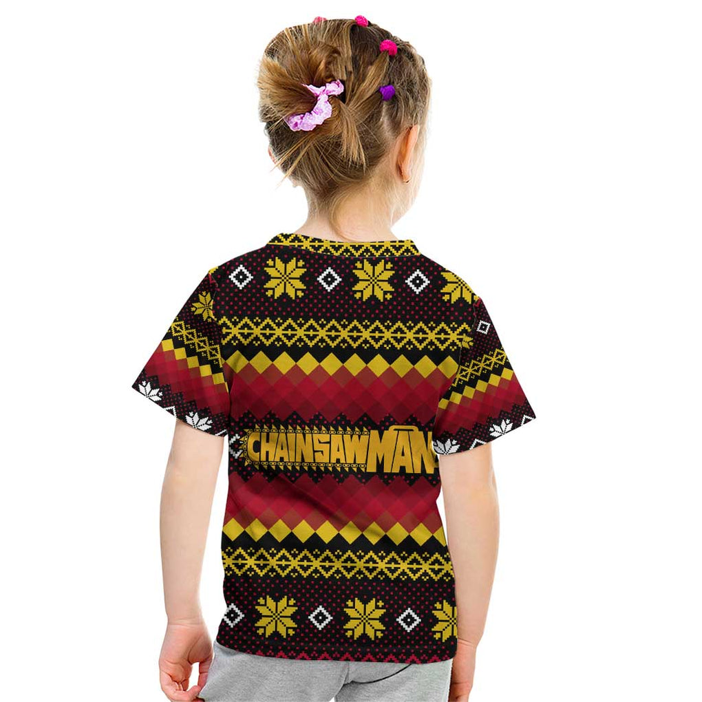 Makima - Chainsaw Man Kid T Shirt Anime Mix Christmas Style