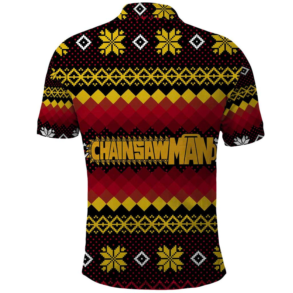 Makima - Chainsaw Man Polo Shirt Anime Mix Christmas Style