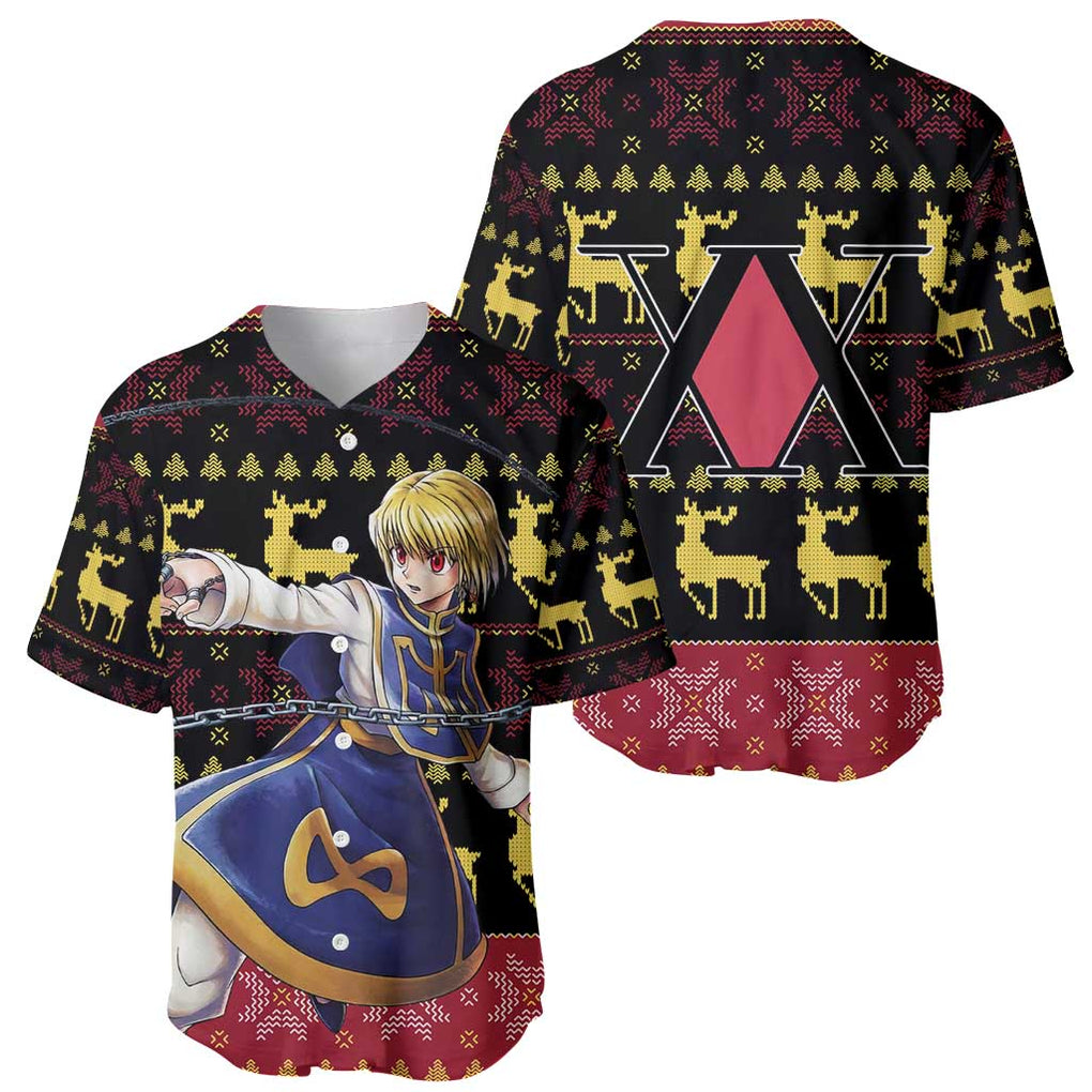 Kurapika - Hunter X Hunter Baseball Jersey Anime Mix Christmas Style