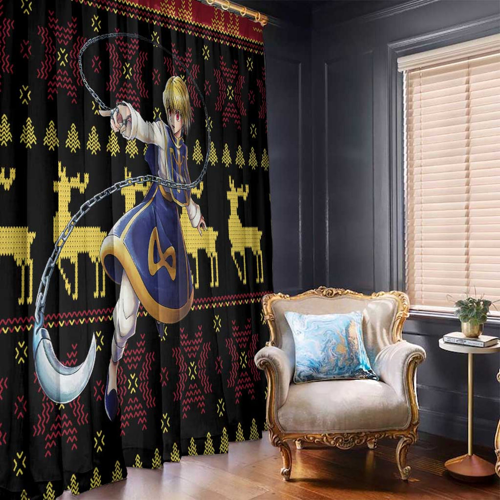 Kurapika - Hunter X Hunter Window Curtain Anime Mix Christmas Style