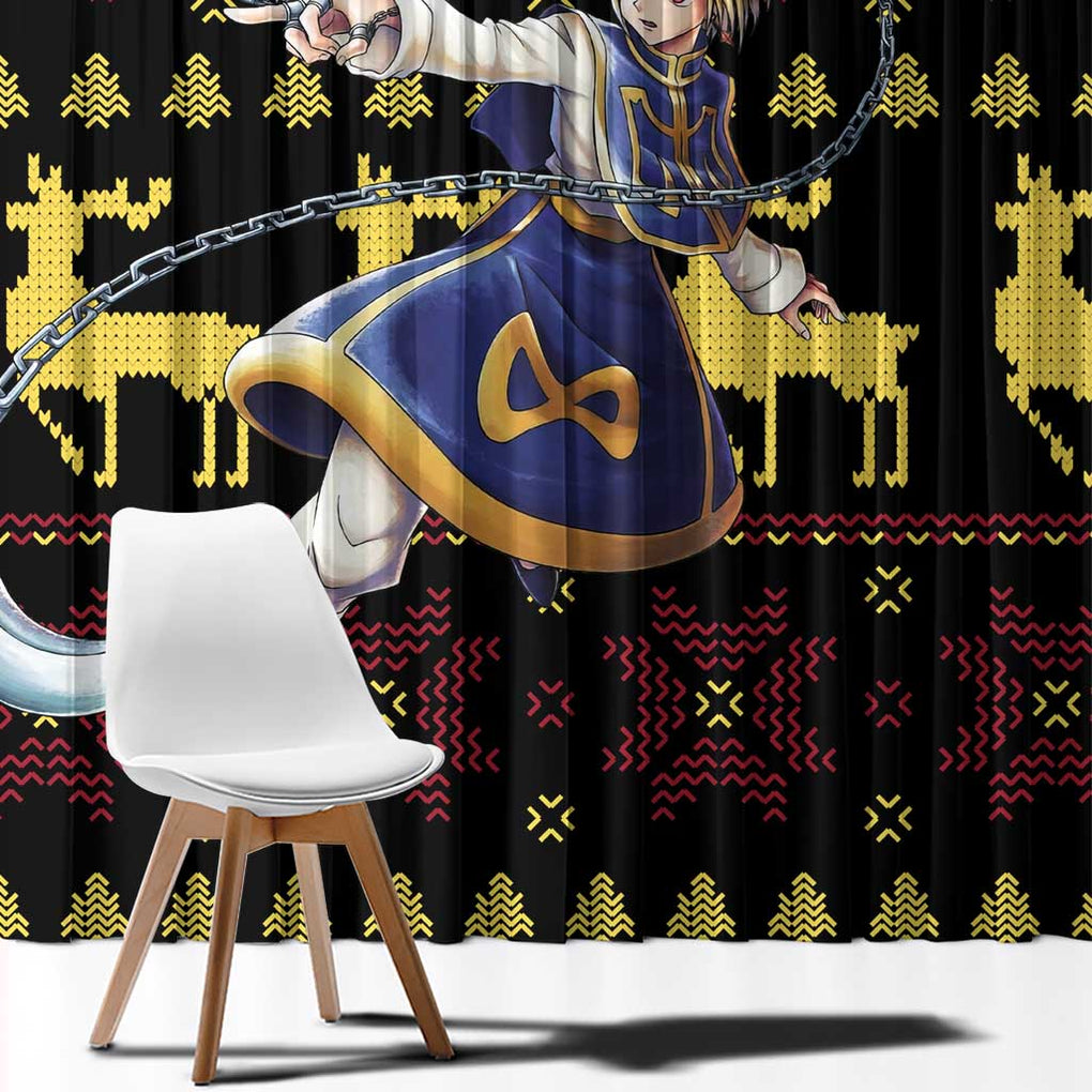 Kurapika - Hunter X Hunter Window Curtain Anime Mix Christmas Style