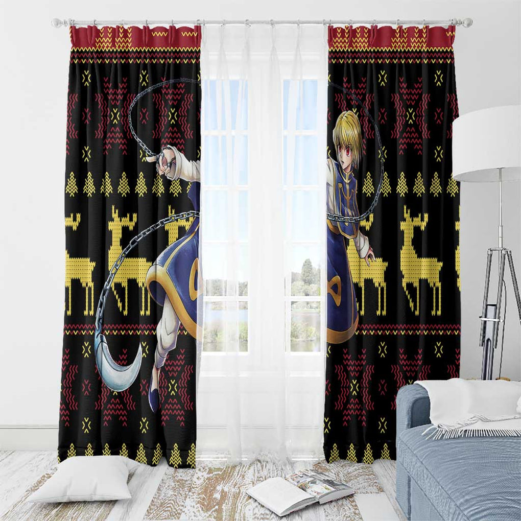 Kurapika - Hunter X Hunter Window Curtain Anime Mix Christmas Style
