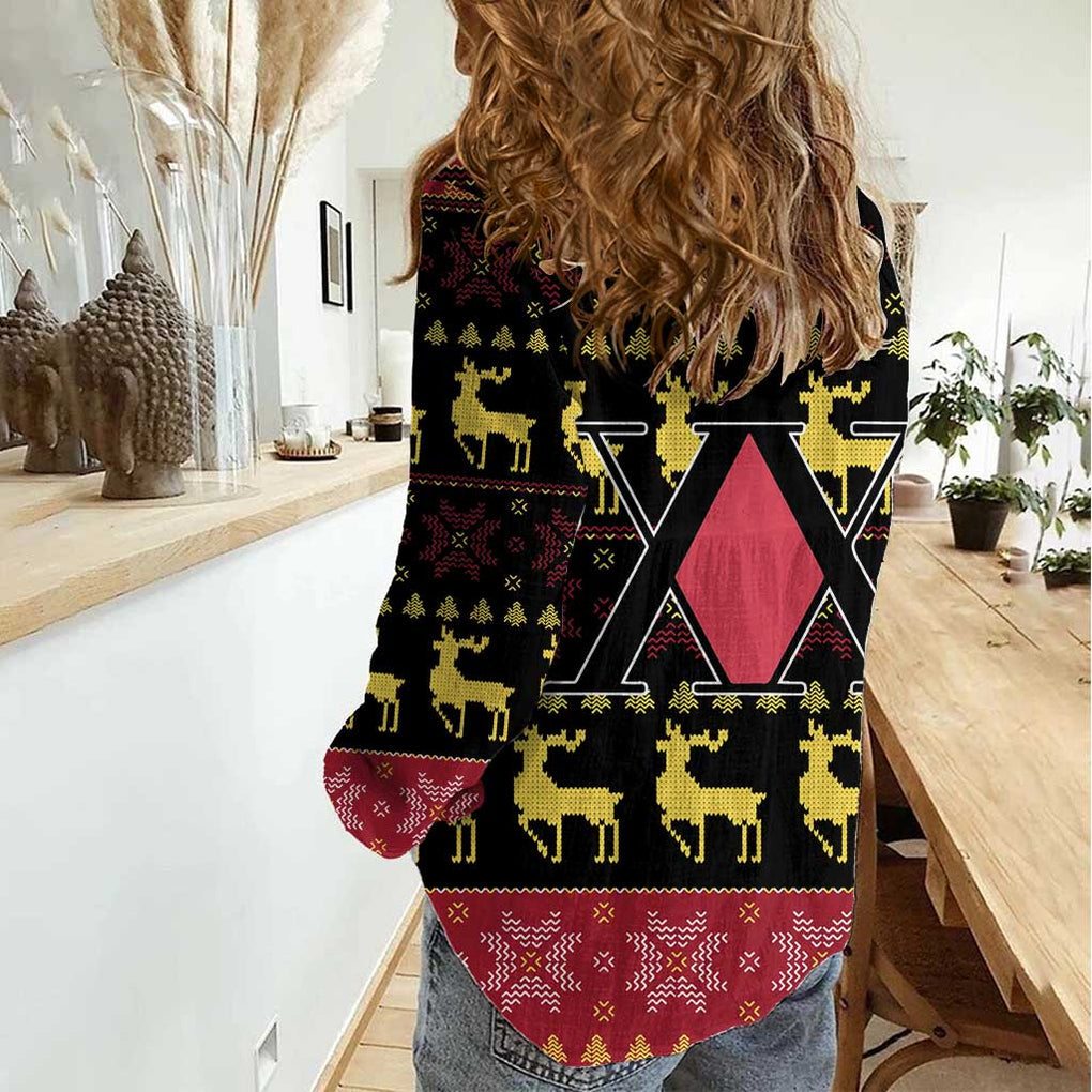 Kurapika - Hunter X Hunter Women Casual Shirt Anime Mix Christmas Style