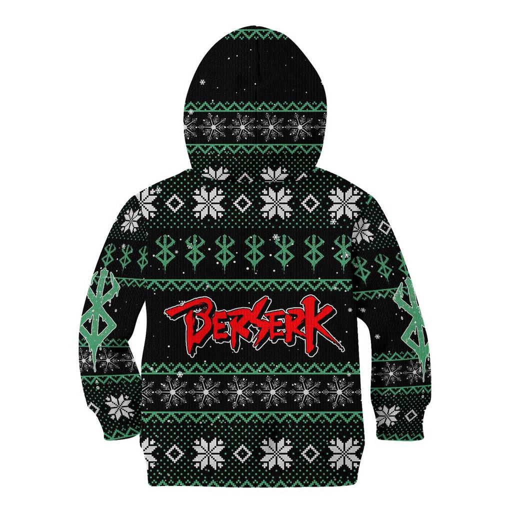 Judeau - Berserk Kid Hoodie Anime Mix Christmas Style