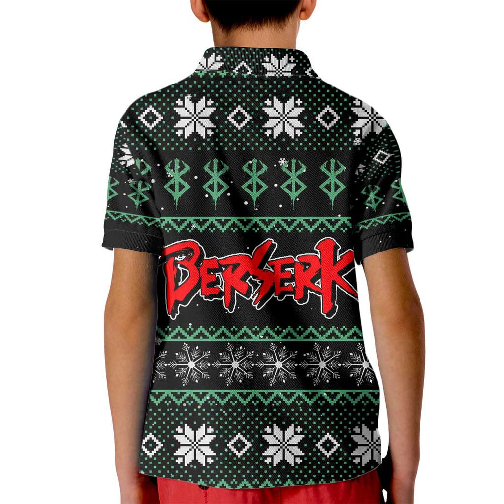 Judeau - Berserk Kid Polo Shirt Anime Mix Christmas Style