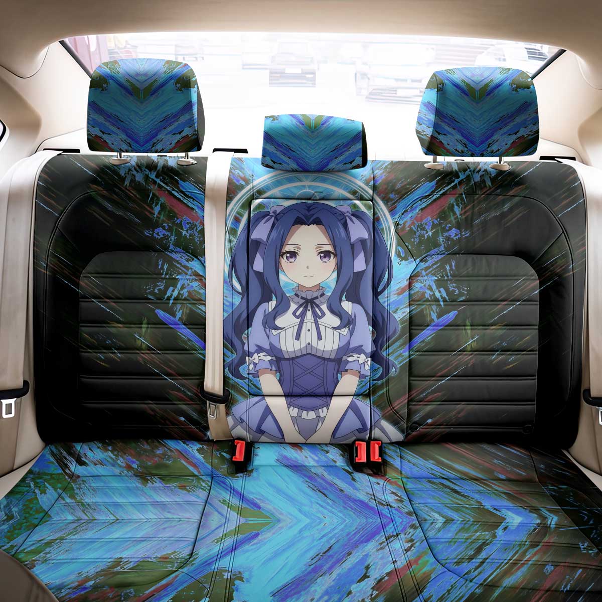 Melty Q Melromarc The Rising of the Shield Hero Back Car Seat Cover with Royal Attire and Magical Circle Background - The Mazicc