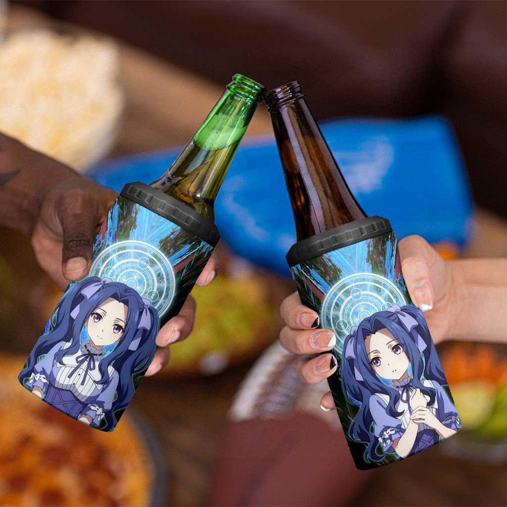 Melty Q Melromarc The Rising of the Shield Hero 4 in 1 Can Cooler Tumbler with Royal Attire and Magical Circle Background - The Mazicc