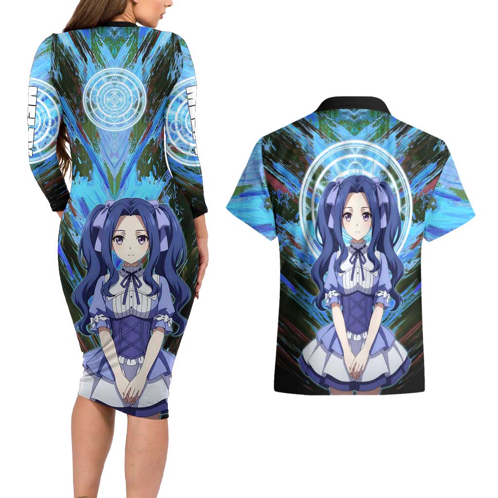 Melty Q Melromarc The Rising of the Shield Hero Couples Matching Long Sleeve Bodycon Dress and Hawaiian Shirt with Royal Attire and Magical Circle Background - The Mazicc