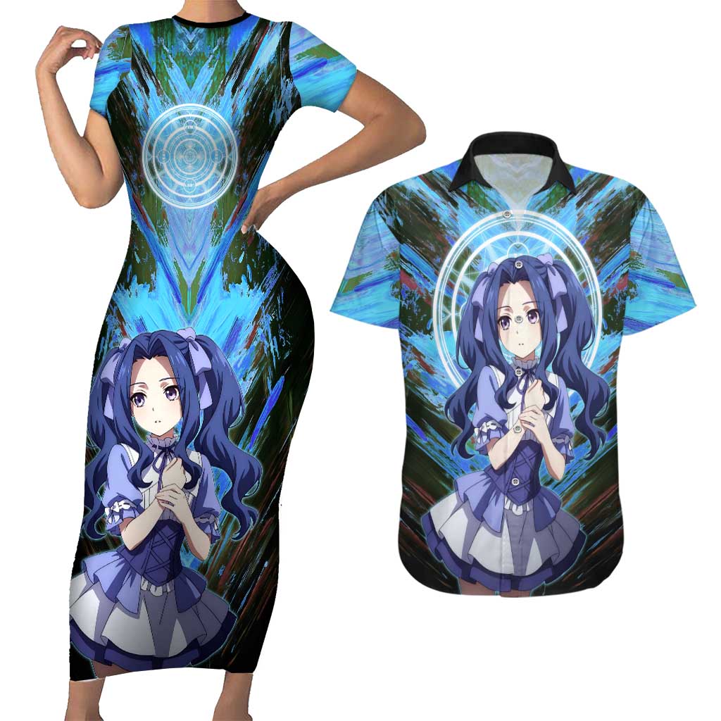 Melty Q Melromarc The Rising of the Shield Hero Couples Matching Short Sleeve Bodycon Dress and Hawaiian Shirt with Royal Attire and Magical Circle Background - The Mazicc