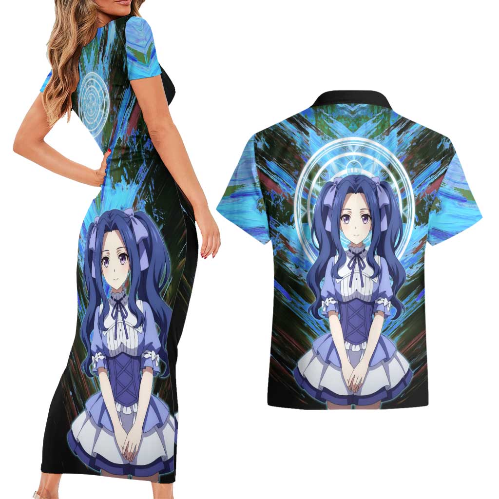 Melty Q Melromarc The Rising of the Shield Hero Couples Matching Short Sleeve Bodycon Dress and Hawaiian Shirt with Royal Attire and Magical Circle Background - The Mazicc