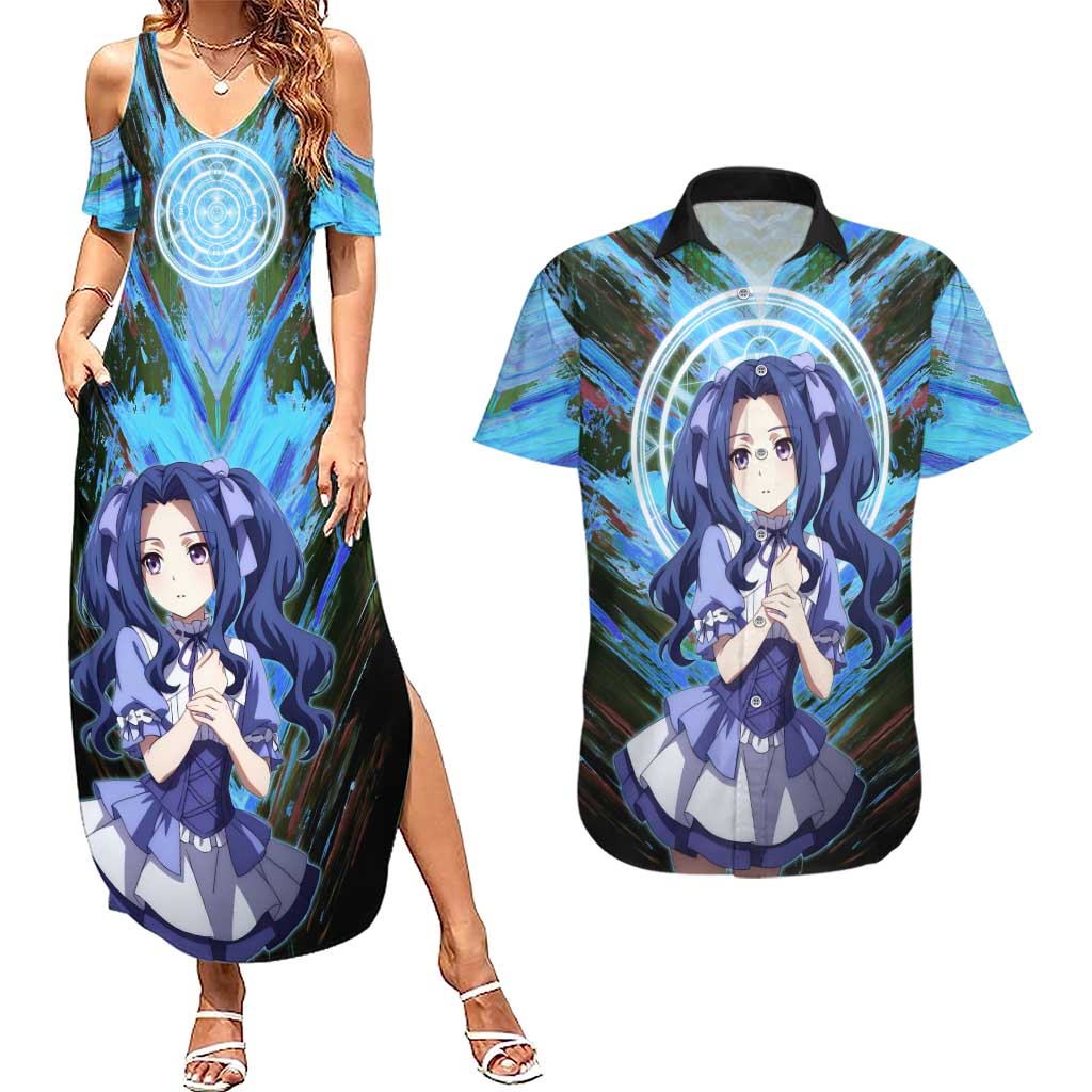 Melty Q Melromarc The Rising of the Shield Hero Couples Matching Summer Maxi Dress and Hawaiian Shirt with Royal Attire and Magical Circle Background - The Mazicc