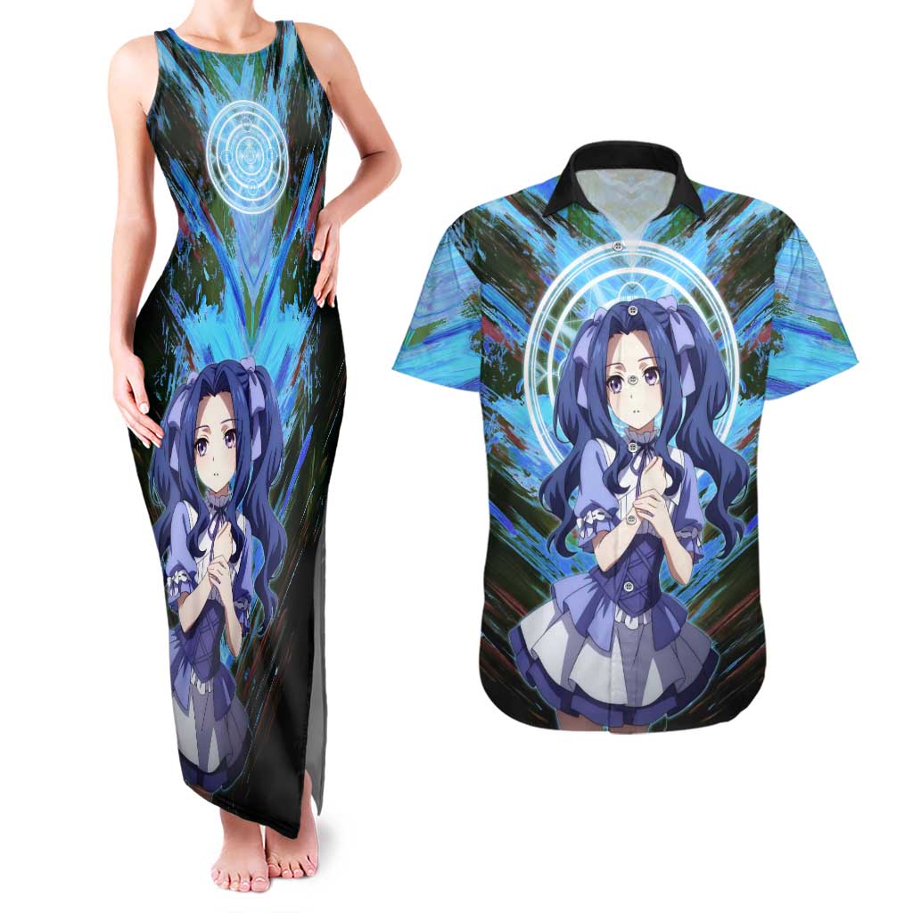 Melty Q Melromarc The Rising of the Shield Hero Couples Matching Tank Maxi Dress and Hawaiian Shirt with Royal Attire and Magical Circle Background - The Mazicc