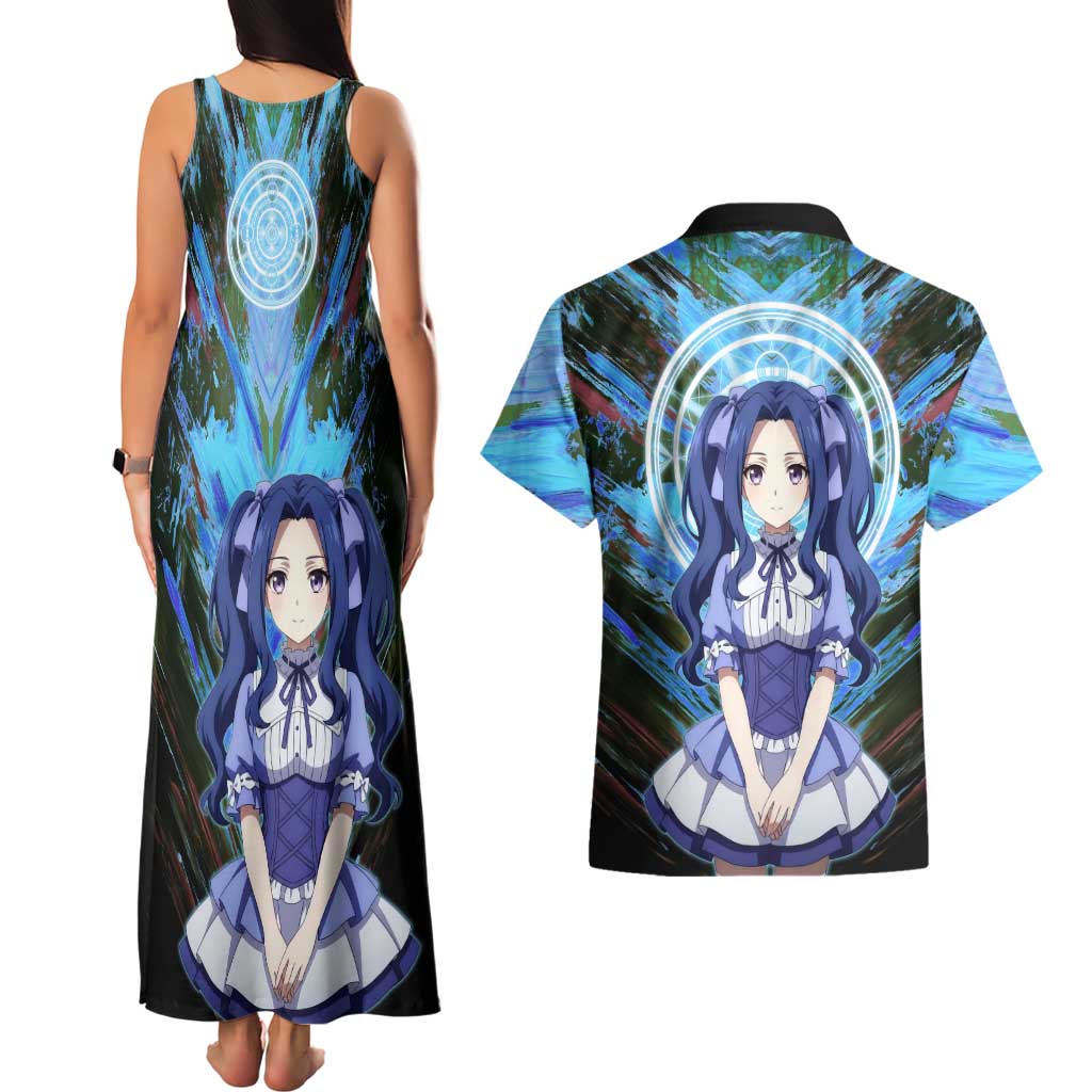 Melty Q Melromarc The Rising of the Shield Hero Couples Matching Tank Maxi Dress and Hawaiian Shirt with Royal Attire and Magical Circle Background - The Mazicc