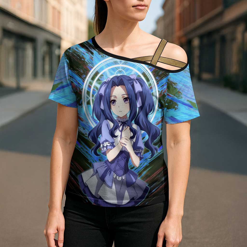 Melty Q Melromarc The Rising of the Shield Hero Cross Shoulder Shirt with Royal Attire and Magical Circle Background - The Mazicc