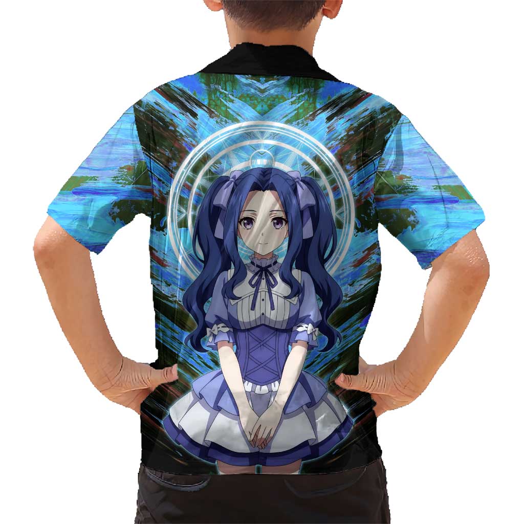 Melty Q Melromarc The Rising of the Shield Hero Family Matching Off Shoulder Maxi Dress and Hawaiian Shirt with Royal Attire and Magical Circle Background