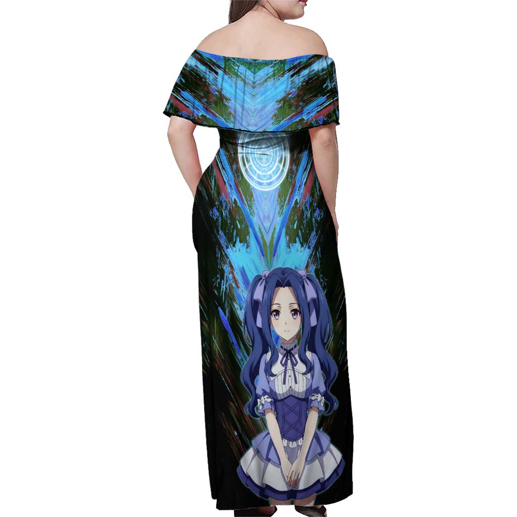 Melty Q Melromarc The Rising of the Shield Hero Family Matching Off Shoulder Maxi Dress and Hawaiian Shirt with Royal Attire and Magical Circle Background
