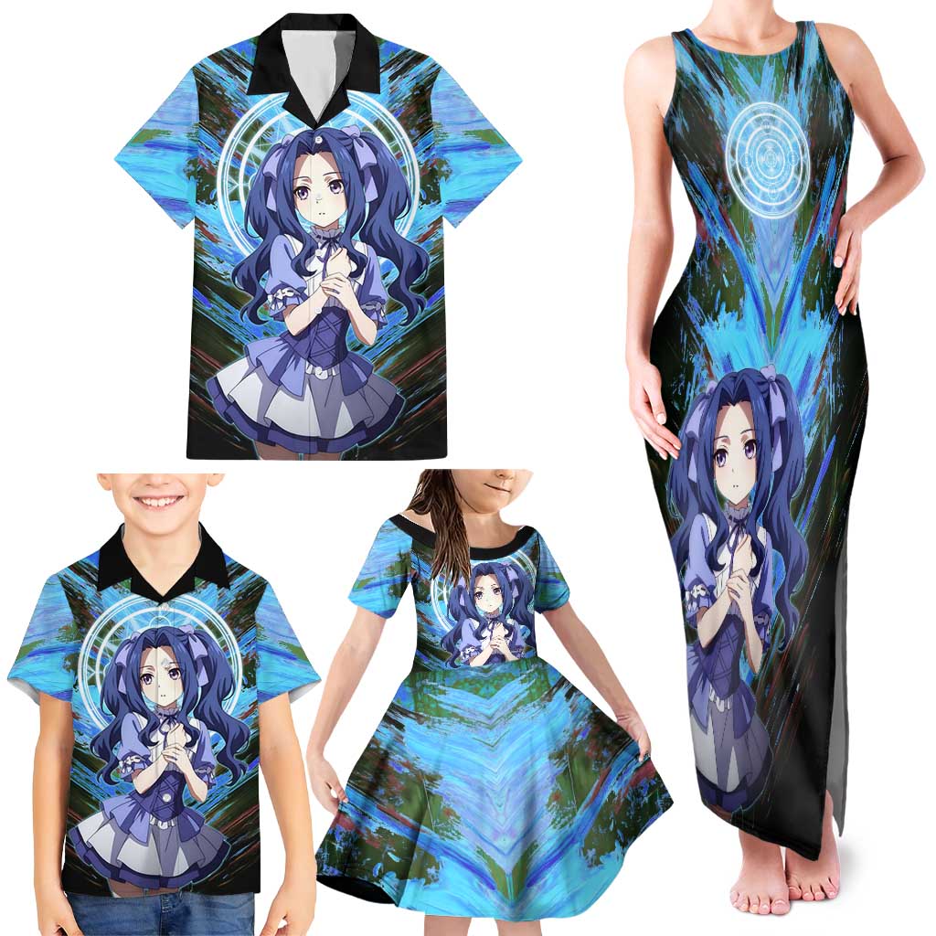 Melty Q Melromarc The Rising of the Shield Hero Family Matching Tank Maxi Dress and Hawaiian Shirt with Royal Attire and Magical Circle Background