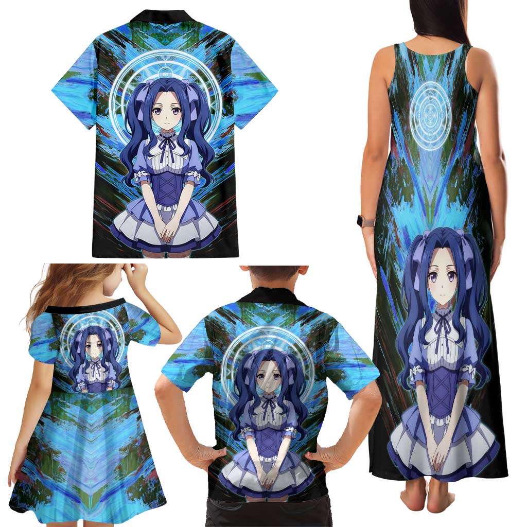 Melty Q Melromarc The Rising of the Shield Hero Family Matching Tank Maxi Dress and Hawaiian Shirt with Royal Attire and Magical Circle Background
