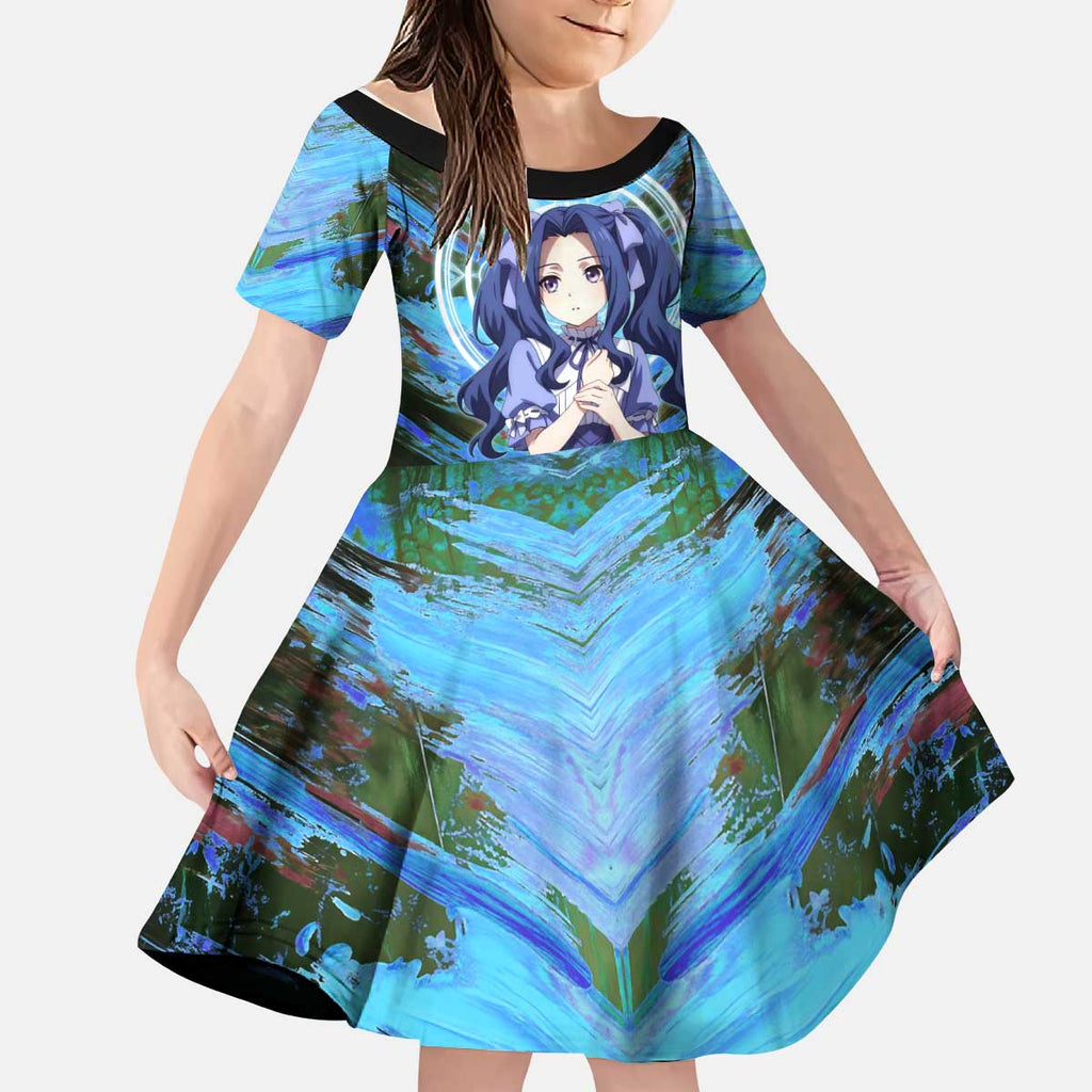 Melty Q Melromarc The Rising of the Shield Hero Kid Short Sleeve Dress with Royal Attire and Magical Circle Background - The Mazicc