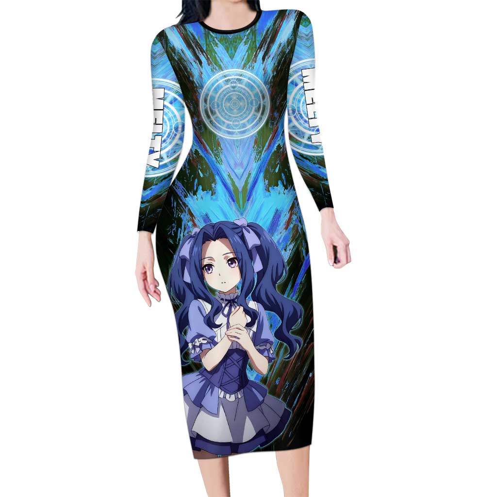 Melty Q Melromarc The Rising of the Shield Hero Long Sleeve Bodycon Dress with Royal Attire and Magical Circle Background - The Mazicc