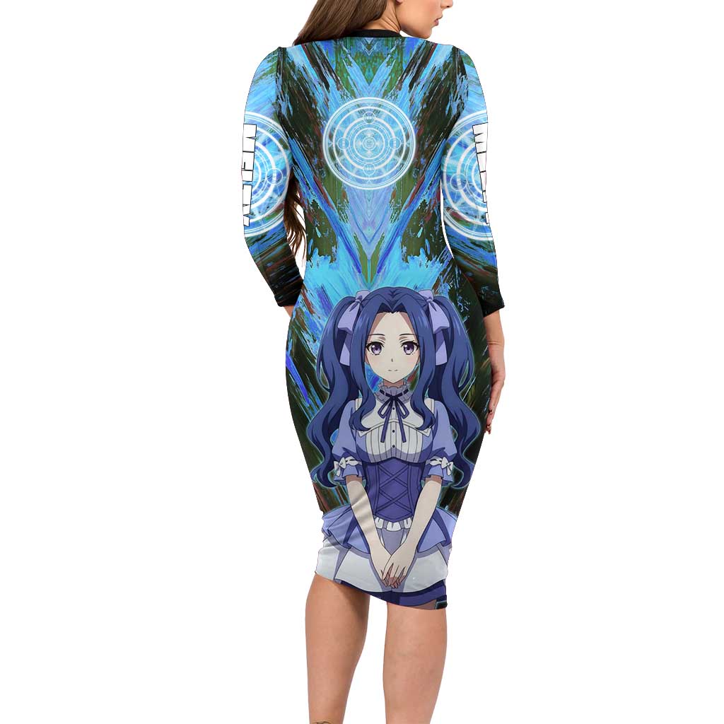 Melty Q Melromarc The Rising of the Shield Hero Long Sleeve Bodycon Dress with Royal Attire and Magical Circle Background - The Mazicc