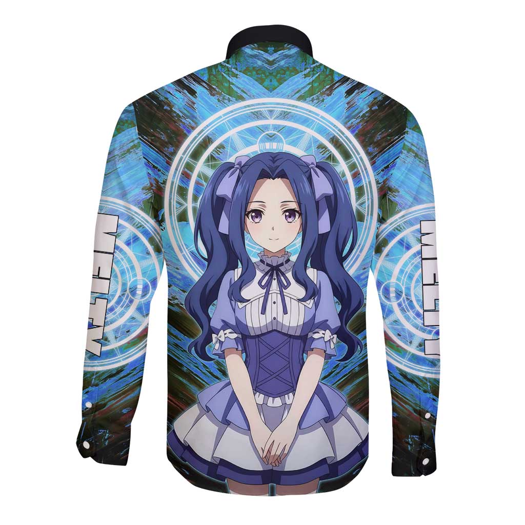 Melty Q Melromarc The Rising of the Shield Hero Long Sleeve Button Shirt with Royal Attire and Magical Circle Background - The Mazicc