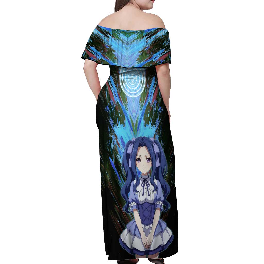 Melty Q Melromarc The Rising of the Shield Hero Off Shoulder Maxi Dress with Royal Attire and Magical Circle Background - The Mazicc