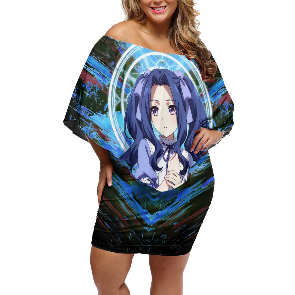 Melty Q Melromarc The Rising of the Shield Hero Off Shoulder Short Dress with Royal Attire and Magical Circle Background - The Mazicc