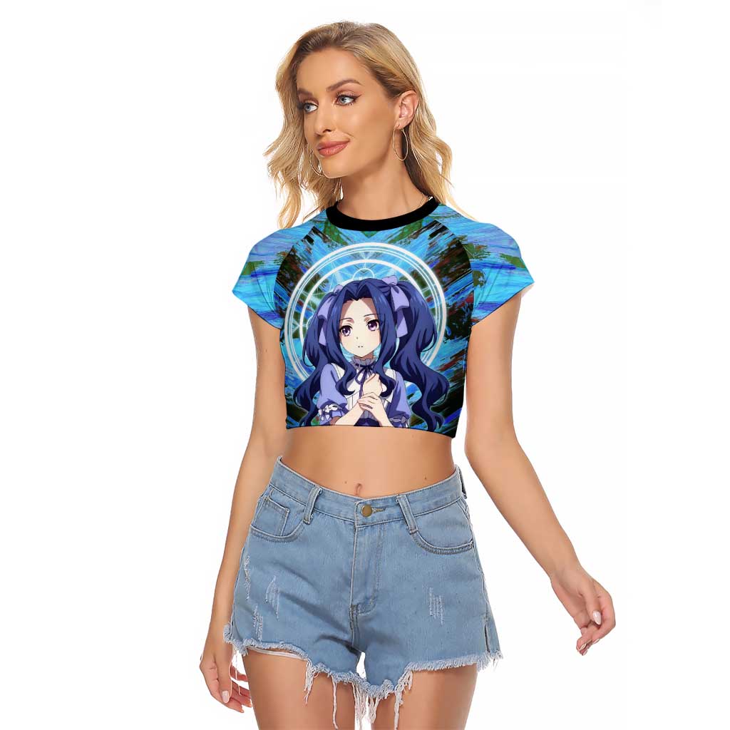 Melty Q Melromarc The Rising of the Shield Hero Raglan Cropped T Shirt with Royal Attire and Magical Circle Background - The Mazicc