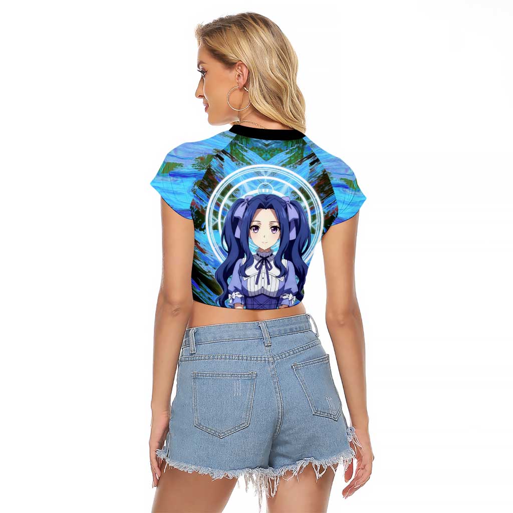 Melty Q Melromarc The Rising of the Shield Hero Raglan Cropped T Shirt with Royal Attire and Magical Circle Background - The Mazicc