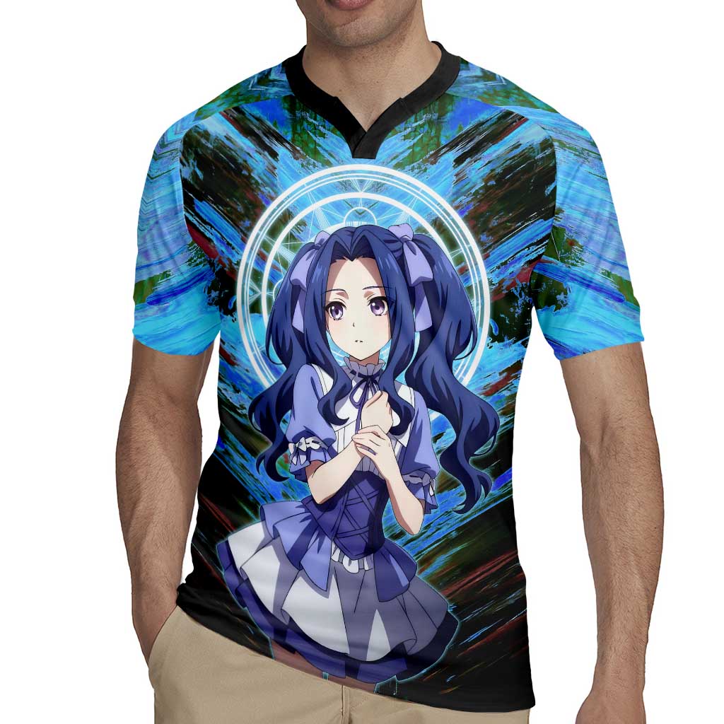 Melty Q Melromarc The Rising of the Shield Hero Rugby Jersey with Royal Attire and Magical Circle Background - The Mazicc