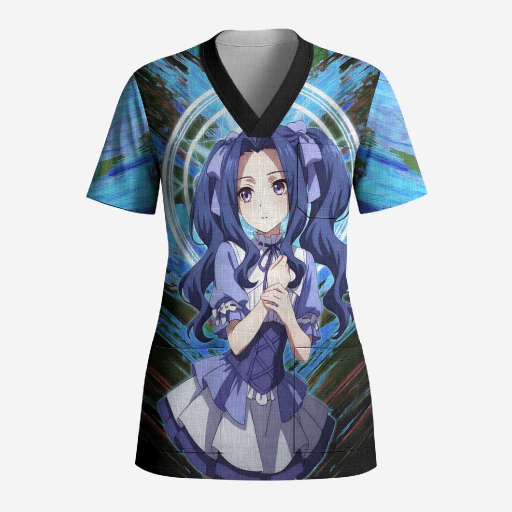 Melty Q Melromarc The Rising of the Shield Hero Scrub Top with Royal Attire and Magical Circle Background - The Mazicc
