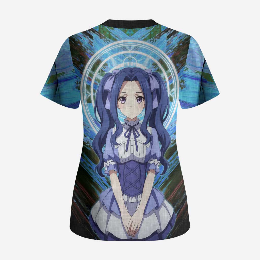 Melty Q Melromarc The Rising of the Shield Hero Scrub Top with Royal Attire and Magical Circle Background - The Mazicc