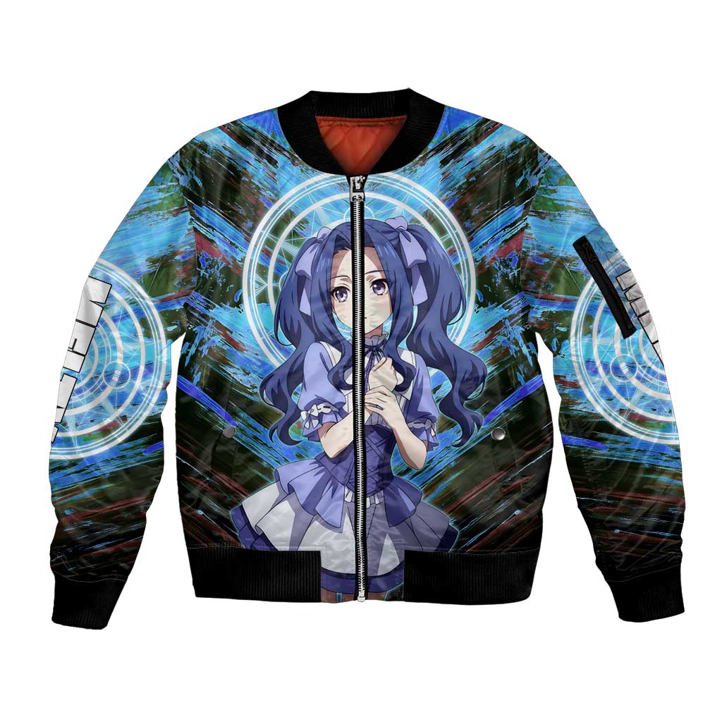 Melty Q Melromarc The Rising of the Shield Hero Sleeve Zip Bomber Jacket with Royal Attire and Magical Circle Background - The Mazicc
