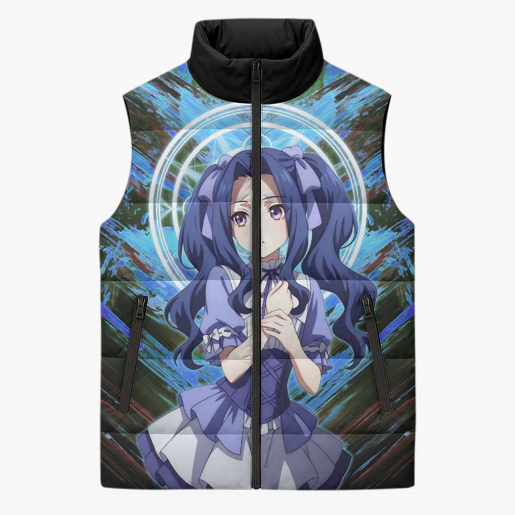 Melty Q Melromarc The Rising of the Shield Hero Sleeveless Puffer Jacket with Royal Attire and Magical Circle Background - The Mazicc