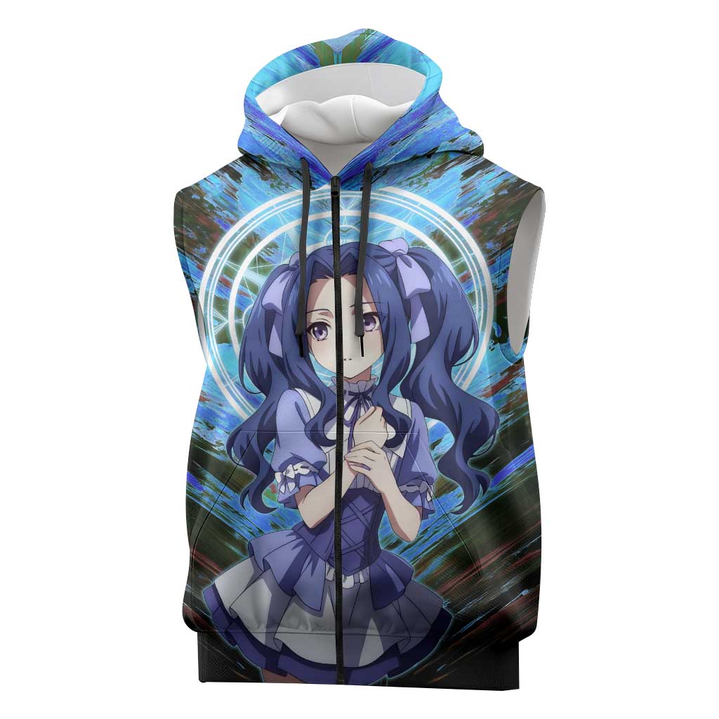 Melty Q Melromarc The Rising of the Shield Hero Sleeveless Zip Hoodie with Royal Attire and Magical Circle Background - The Mazicc