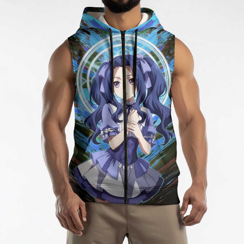 Melty Q Melromarc The Rising of the Shield Hero Sleeveless Zip Hoodie with Royal Attire and Magical Circle Background - The Mazicc