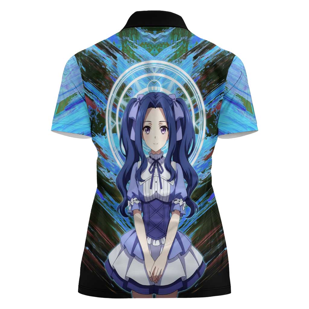Melty Q Melromarc The Rising of the Shield Hero Women Polo Shirt with Royal Attire and Magical Circle Background - The Mazicc