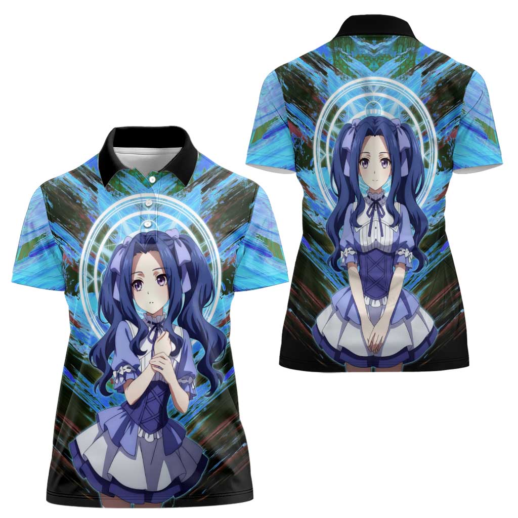 Melty Q Melromarc The Rising of the Shield Hero Women Polo Shirt with Royal Attire and Magical Circle Background - The Mazicc