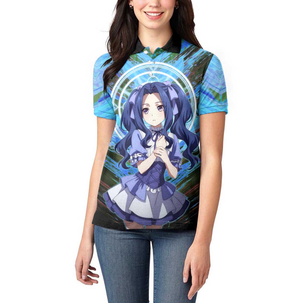 Melty Q Melromarc The Rising of the Shield Hero Women Polo Shirt with Royal Attire and Magical Circle Background - The Mazicc