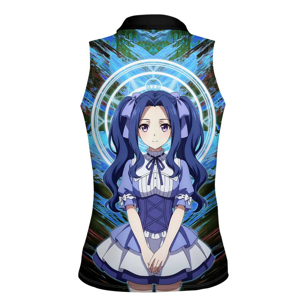 Melty Q Melromarc The Rising of the Shield Hero Women Sleeveless Polo Shirt with Royal Attire and Magical Circle Background - The Mazicc