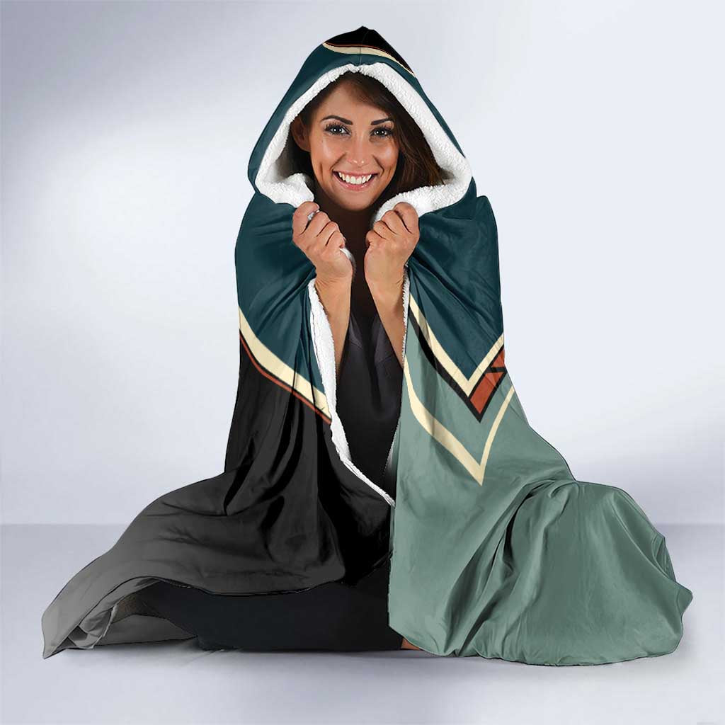 Loid Forger Spy x Family Green and Black Theme Hooded Blanket with Gun Pose and Sharp Agent Style Design - The Mazicc