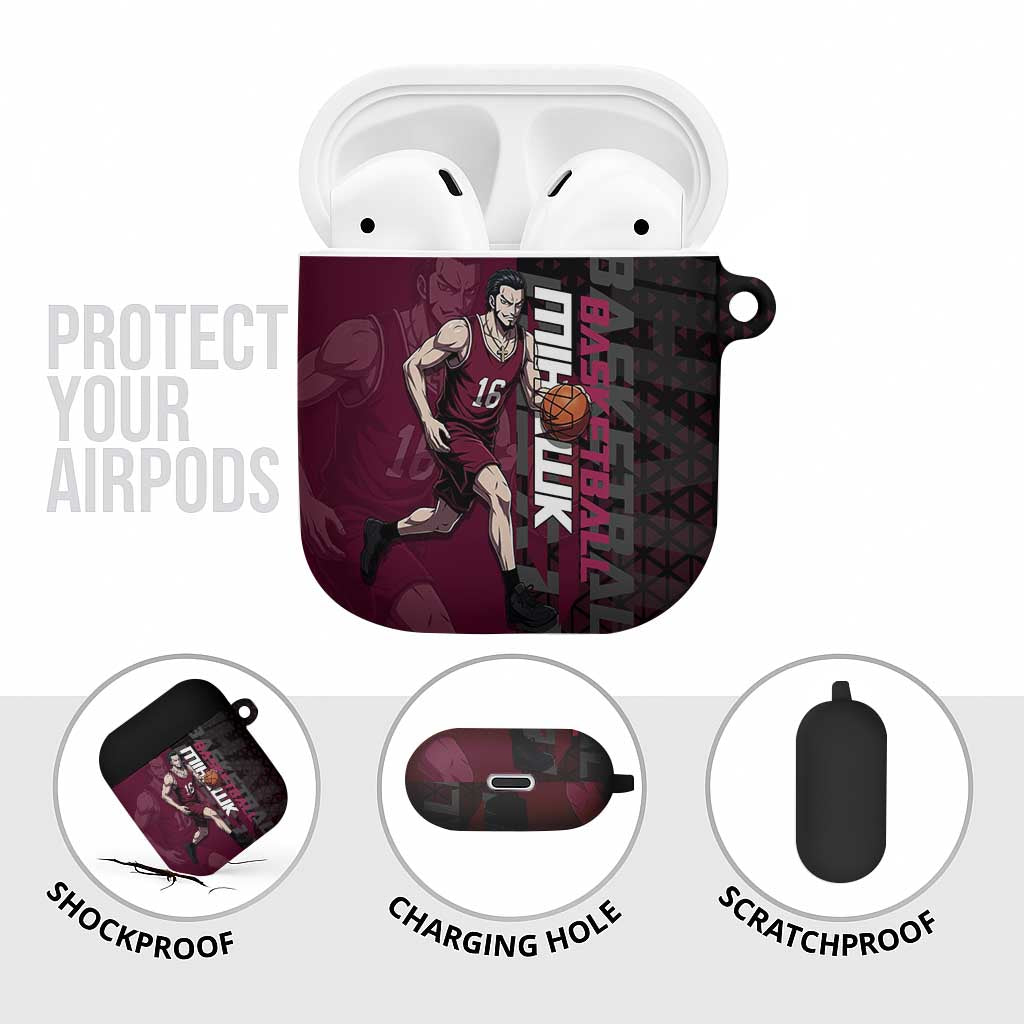 Mihawk One Piece Basketball AirPods Case Aggressive Pose - The Mazicc
