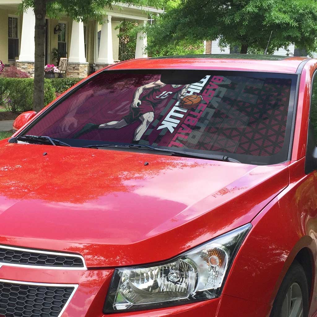 Mihawk One Piece Basketball Auto Sun Shade Aggressive Pose - The Mazicc
