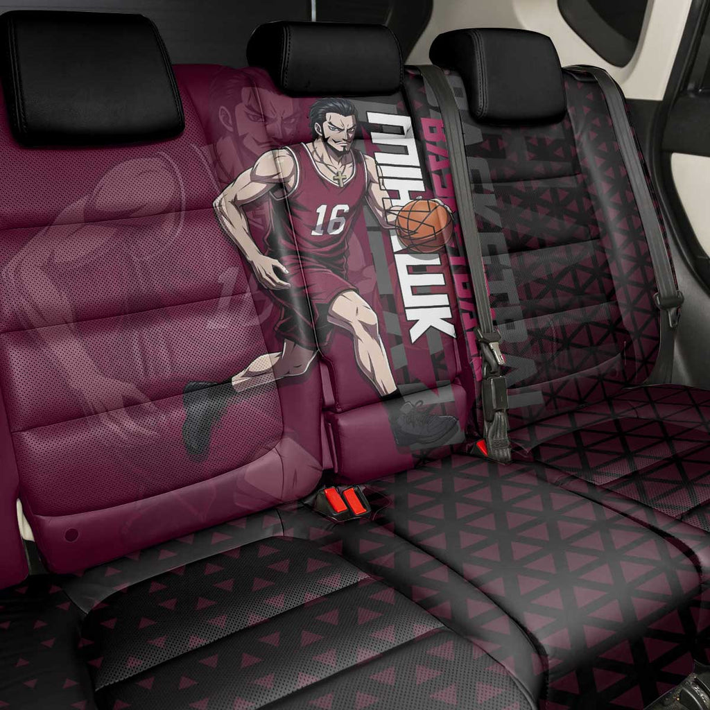 Mihawk One Piece Basketball Back Car Seat Cover Aggressive Pose - The Mazicc