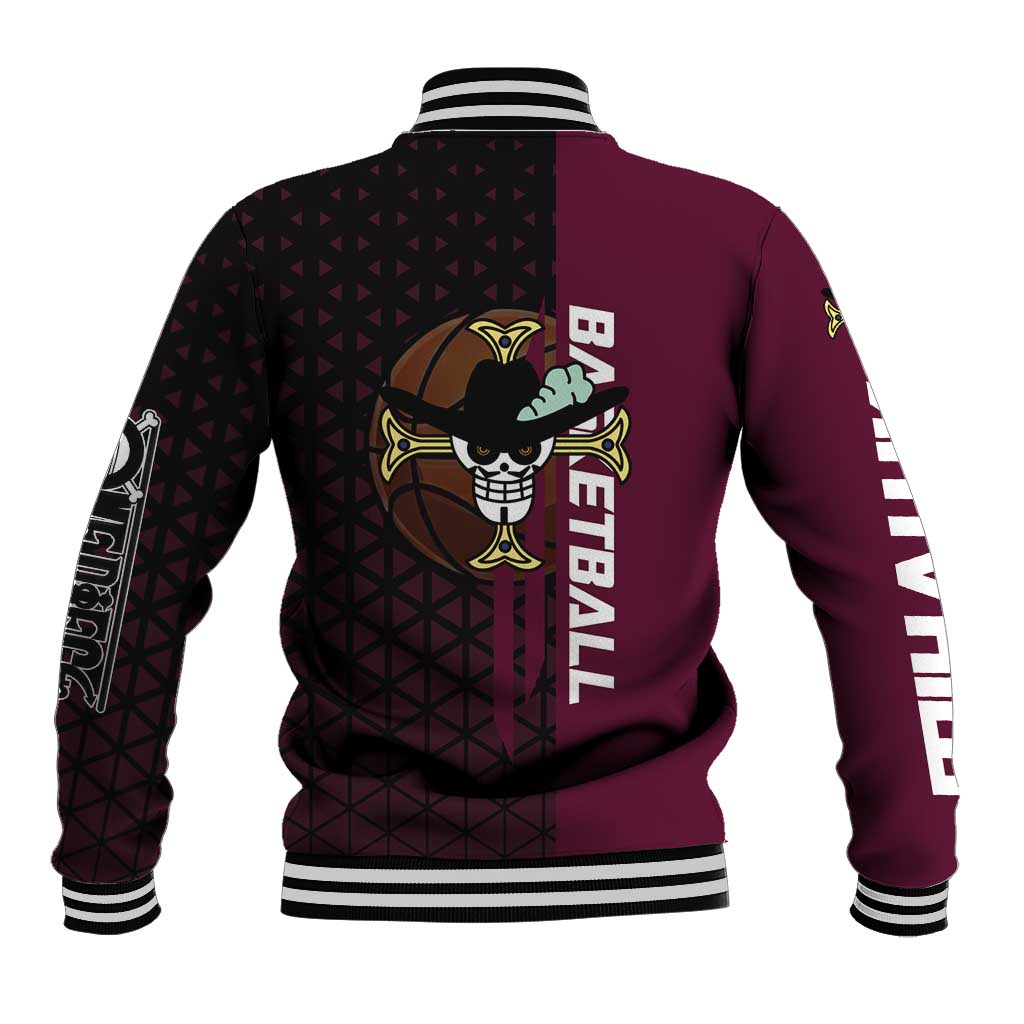 Mihawk One Piece Basketball Baseball Jacket Aggressive Pose - The Mazicc