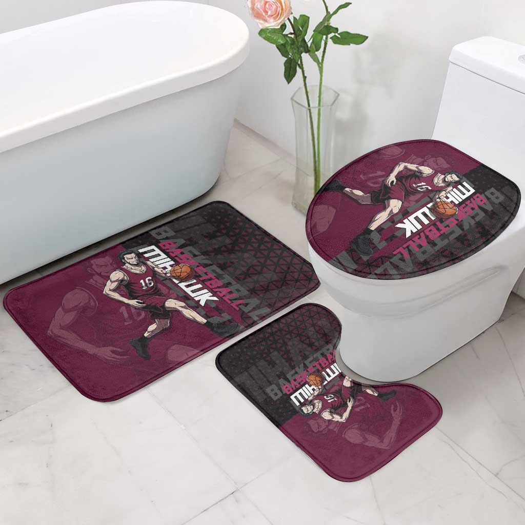 Mihawk One Piece Basketball Bathroom Set Aggressive Pose - The Mazicc