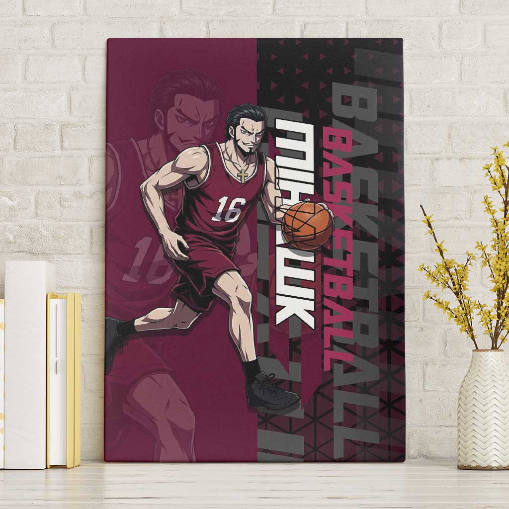 Mihawk One Piece Basketball Canvas Wall Art Aggressive Pose - The Mazicc